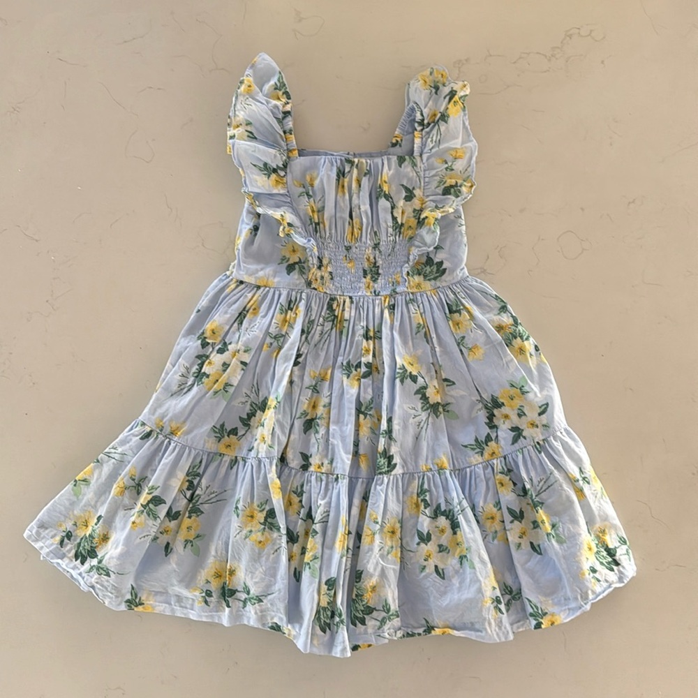 Janie and Jack Floral Daffodil Dream Dress. Size 3.